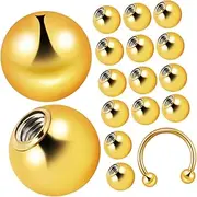 Beavorty 20 Pcs Spacer Beads for Jewelry Making Loose Beads for Belly Button Rings Elegant Jewelry Accessories for Women