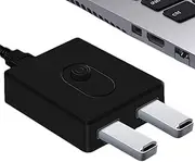 Printer Sharer Switcher - Abs Bidirectional Hub, USB Selector Device | Compact Plug-and-Play 2-in-1 Out with 480mbps Rate, Share & Keyboard Between, Ideal for Setups