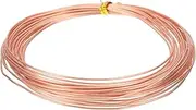 uxcell 99.9% Pure Copper Wire for Jewelry Making, 18 Gauge (1mm) Copper Craft Wire 24.6 Feet Beading Jewelry Making Supplies for Crafting Wreath Electroculture Gardening