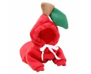 Dog Winter Warm Funny Costumes - Red