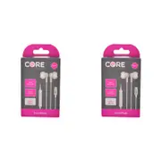 2PK Core Essentials USB-C Soundpods/Earphones Wired w/ Mic - White