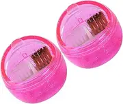 Outanaya Ergonomic Nail Drill Bit Cleaning Box Dust Brush for Nail Art Lightweight Portable Nail Salon Supplies