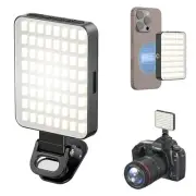 VRIG Magnetic Selfie Light, 128 LED Phone Light with Metal Cold Shoe & Clip, ...