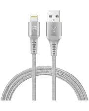 LAX Gadgets Apple Mfi Certified 4Ft Grey Lightning To USB Cable