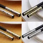 1 Pair Household Chopsticks Tableware Alloy black chopsticks H6V8 Style Lot Z9E3