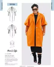 Simplicity Sewing Pattern 9186 10737 Coat Jacket by Mimi G Style Size 6-14