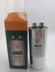 Capacitor for AC, 60 MFD 370V/440V CBB65 Dual Run Circular Star...