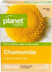Planet Organic Herbal Tea Bags Chamomile 25pk