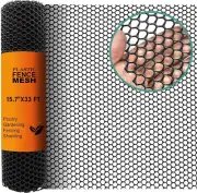 Chicken Plastic Wire Fencing Mesh - Heavy-Duty Plastic Chicken Black Wire Fence