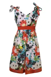 Cancun Cross Front Tie Dress--ORI-9153