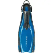Cressi Reaction Open Heel Fins with Bungee Straps, X-Small/Small, Blue/Azure
