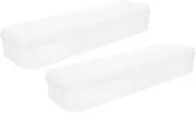 FOMIYES 2pcs Nail Art Storage Box Nail Art Pens Case Nail Implements Nails Tools Nail Art Tool Fake Nail Tip Grinding Tool Cases Tool Storage Case Boxes Plastic Tool Holder Double Layer
