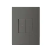 HPM Legrand Arteor Smart Light Switch 2 Gang (Vertical) Magnesium | AWNVSW2MGN