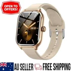 Smartwatch Fitness Tracker Smart Bluetooth Call Watch Heart iPhone Android GOLD