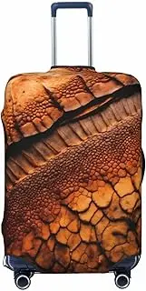 [CADREWY] Dinosaur pattern Print Travel Suitcase Cover Luggage Protector with Elastic Anti Scratch for Carry On, Black, X-Large