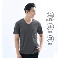 在飛比找momo購物網優惠-【遊遍天下】MIT男款抗UV防曬涼感吸濕排汗機能V領衫GS2
