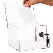 Ballot Box Vote Box Suggestion Box Lockable Charity Collection Box Donation Box