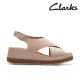 【Clarks】女鞋 Kassanda Step 寬帶交叉繞踝方釦厚底涼鞋(CLF77302S)