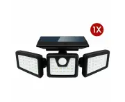 Head Solar Motion Sensor Light Garden Wall Security Flood Lamp 74LEDs