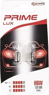 START Pair of H6W 12V 6W BAX9S Halogen Car Glass Bulbs