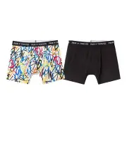 Pair of Thieves Men's 2pk Super Soft Abstract Scribble Boxer Briefs, XL