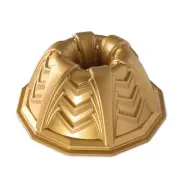 NEW NORDIC WARE CAST ALUMINIUM GOLD MARQUEE BUNDT PAN 23cm Cake Tin