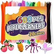 Pipe Cleaners Flower Kit | Chenille Stems Art Supplies | Colorful Creative Kids Toy for Project Holiday Festival Boys Decoration Desktop Home Girls