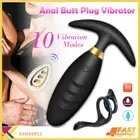 Anal Plug Vibrator G Spot Dildo Prostate Massager Vibrating Butt Plug Sex Toy OZ