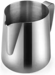 Milk Frothing Pitcher - Stainless Steel Milk Frother Cup for Barista, Espresso M