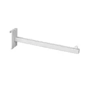 3/4" White Straight Square Tube for Grid Panels Wall Wire Display 12" Long