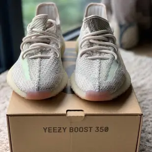 日本正品 簡約 adidas Yeezy Boost 350 v2 Citrin 拼接 粉 FW3042