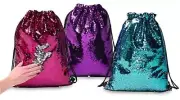 Back to School Glitter Sequin Sling Bag Backpack See VIDEO Reversible Colors