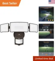 Bright LED Security Light Motion Sensor Light Outdoor - Customizable Adjustable