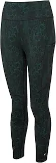 [Ronhill] Womens Life Crop Tight, Black/HotPink Laser