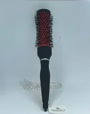 Styling Thermal Ionic Ceramic Round Hair Brush - 1 1/2" Barrel - Red & Black
