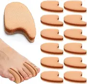 Pushglossy 24 Pcs Foam Toe Separator for Corn, Blister, and Hammer Toe Gasket-Redress Overlapping Toes Relieve The Pain Prevent Friction and Release Pressure