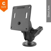 RAM Surface Mount Short Arm 75mm x 75mm VESA Plate Offset 1.5" Ball