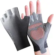 [Generic] Kids Biking Gloves – Fingerless Cycling Gloves for Children | Outdoor Riding Mitts for Boys | Non-Slip Workout Gear for Gymnastics Use | for Scooter Sports, Grip for Kids