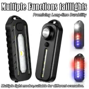 Keychain Mini Led Flashlight Portable Pocket Bicycle Taillights Multi-functional
