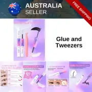 Eyelash Glue & Seal Strong Hold for Lash Clusters & Extensions Glue and Tweezers