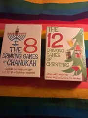 2 GAMES THE 8 DRINKING GAMES OF CHANUKAH & 12 DRINKING GAMES OF CHRISTMAS