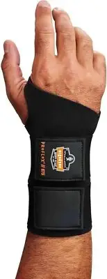 Ergodyne - 16624 ProFlex 675 Ambidextrous Double-Strap Wrist Support, Black, Lar