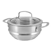 Cuisine::pro Swiss+Tec Ceramic and Stainless Steel Steamer Set 20cm