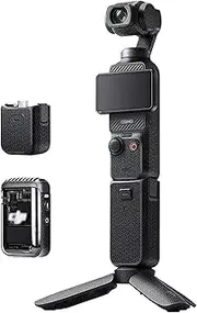 JJC Anti-Scratch Skin Protection Sticker Compatible with DJI Osmo Pocket 3 Camera Drone, Non-Slip Body Skin Cover Film Protector (Woven Black)