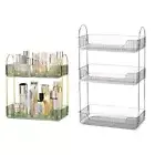 Durable Jewelry Holder 1/2/3 Tier Skincare Storage Shelf Makeup Tray Bathroom