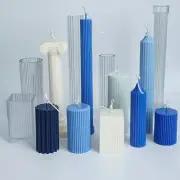 DIY Cylindrical Strip Candle Mold round Plastic Candle Mold Candle Mold Strip Ca