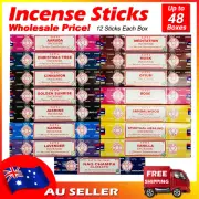 SATYA Incense Sticks 6-48Pack Natural Meditation Home Yoga Fragrance Scents 15g