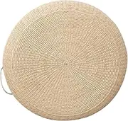 Floor Pillow 15.8x3.9'' Natural Pucao Safe & Breathable Floor Cushions Handwoven Round Cushion for Yoga Meditation Window Pad Tatami Cushion Gift-