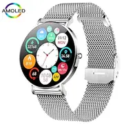 Ultra-Thin Smartwatch Women AMOLED 360360 HD Screen Always On Display Call Reminder Smart Watch Waterproof Sports Clocks