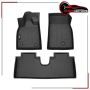 Fits 21-25 Ford Mustang Mach-E 3PCS 3D Floor Mats Heavy Duty Carpets Guard - TPE